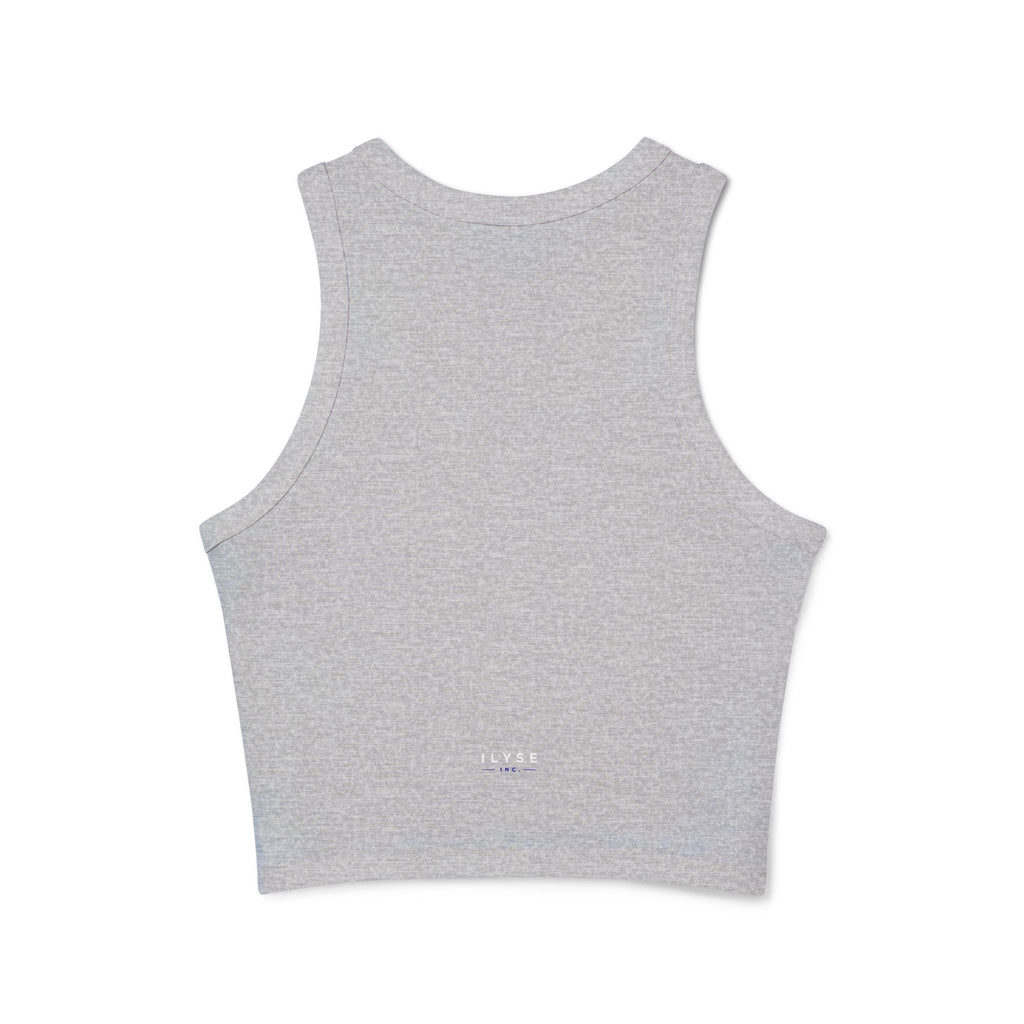 "idc sorry" Minimal Graphic Crop Tank Top