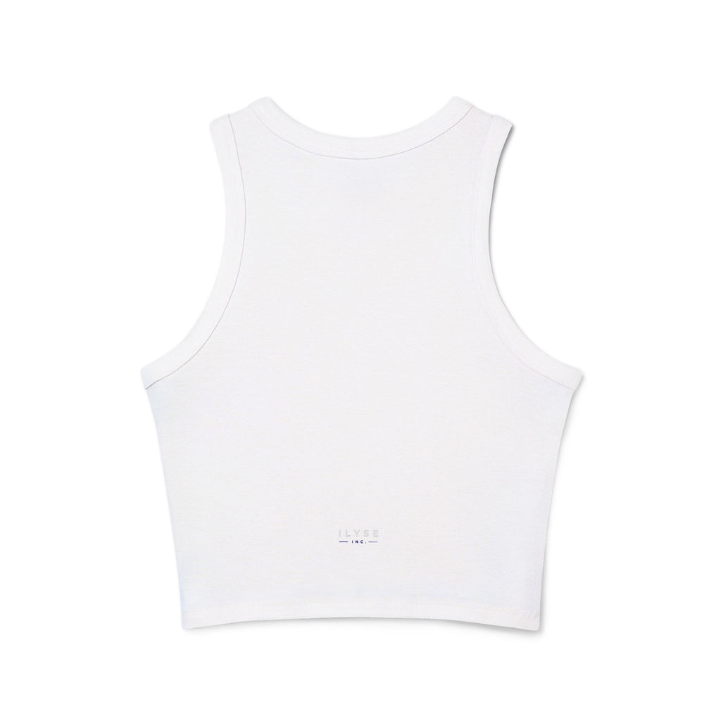 "idc sorry" Minimal Graphic Crop Tank Top
